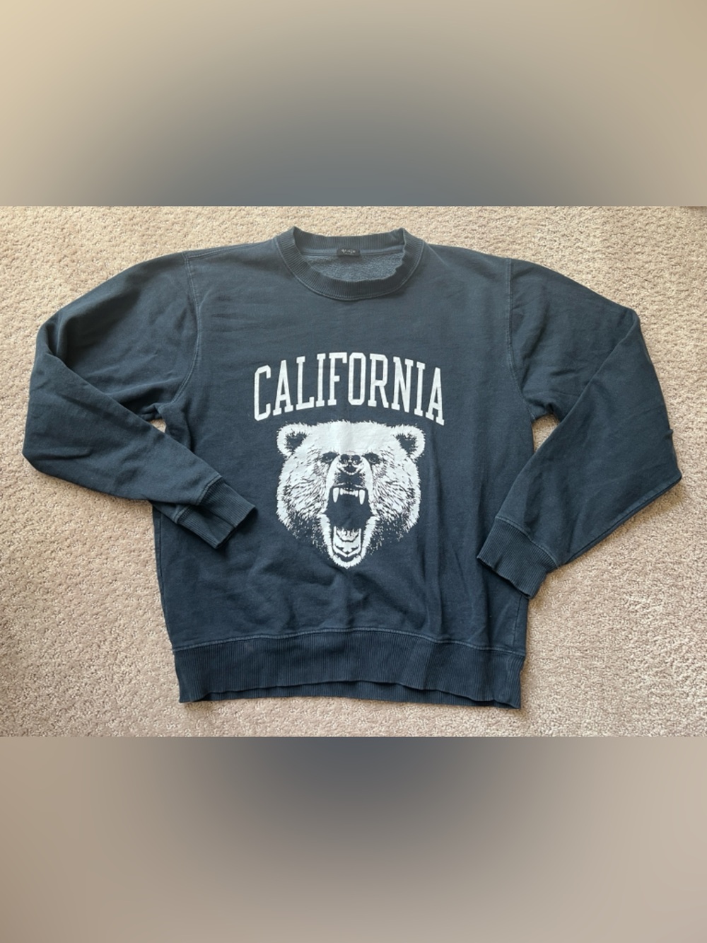 Brandy Melville Navy California Crewneck